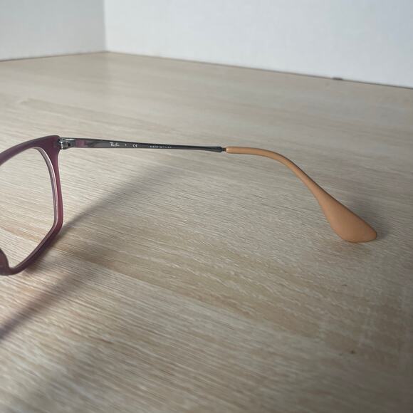 Ray-Ban RB7053 5526 Red Square Eyeglasses READ Frames Only 54-17-140 - Picture 6 of 12